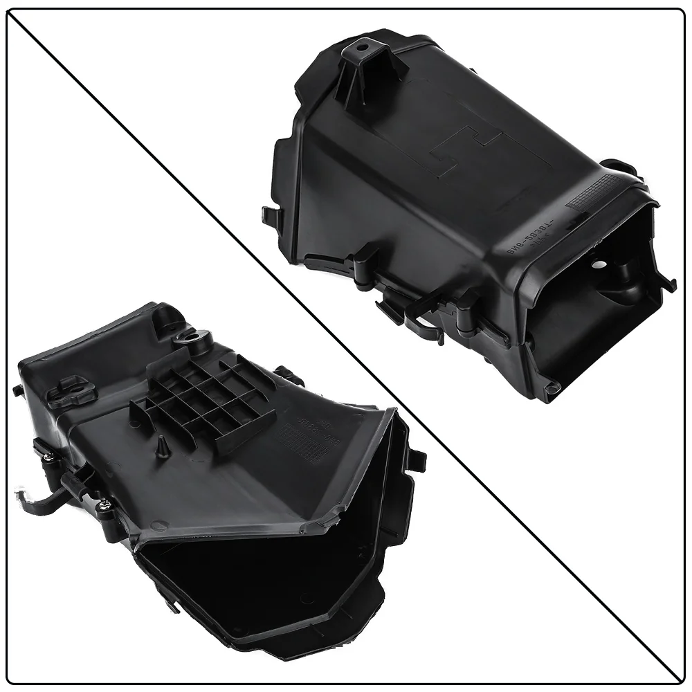 Motorcycle Black Front Air Duct For Yamaha YZFR6 YZF R6 2017 2018 Intake Duct Heat Dissipation Channel Ventilation Duct