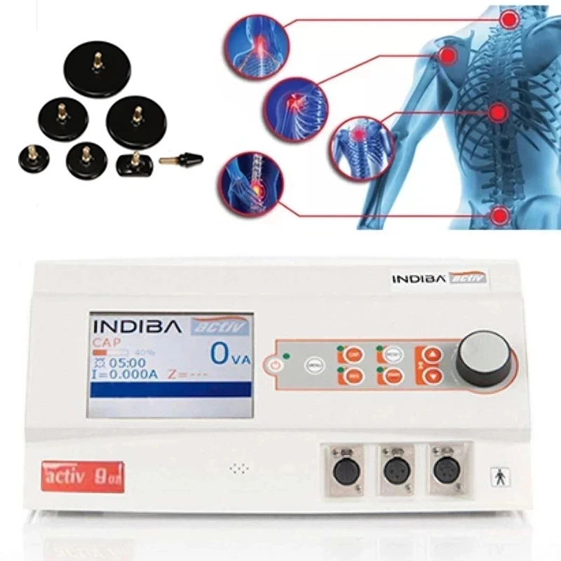 INDIBA Tecar 448KHZ Cavitation Body Care System RET CET Slimming Machine for Weight Loss Pain Relief Physical Therapy Machine