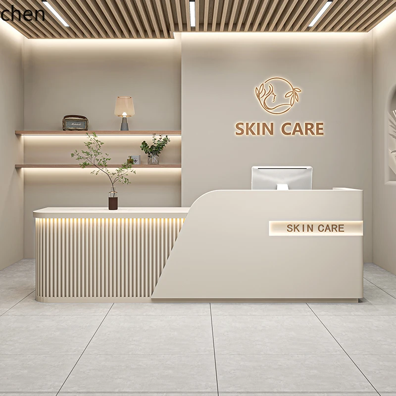 ZML Beauty Salon Front Desk Dental Clinic Information Desk Yoga Studio Clothing Store Bar Table Cashier Reception Counter