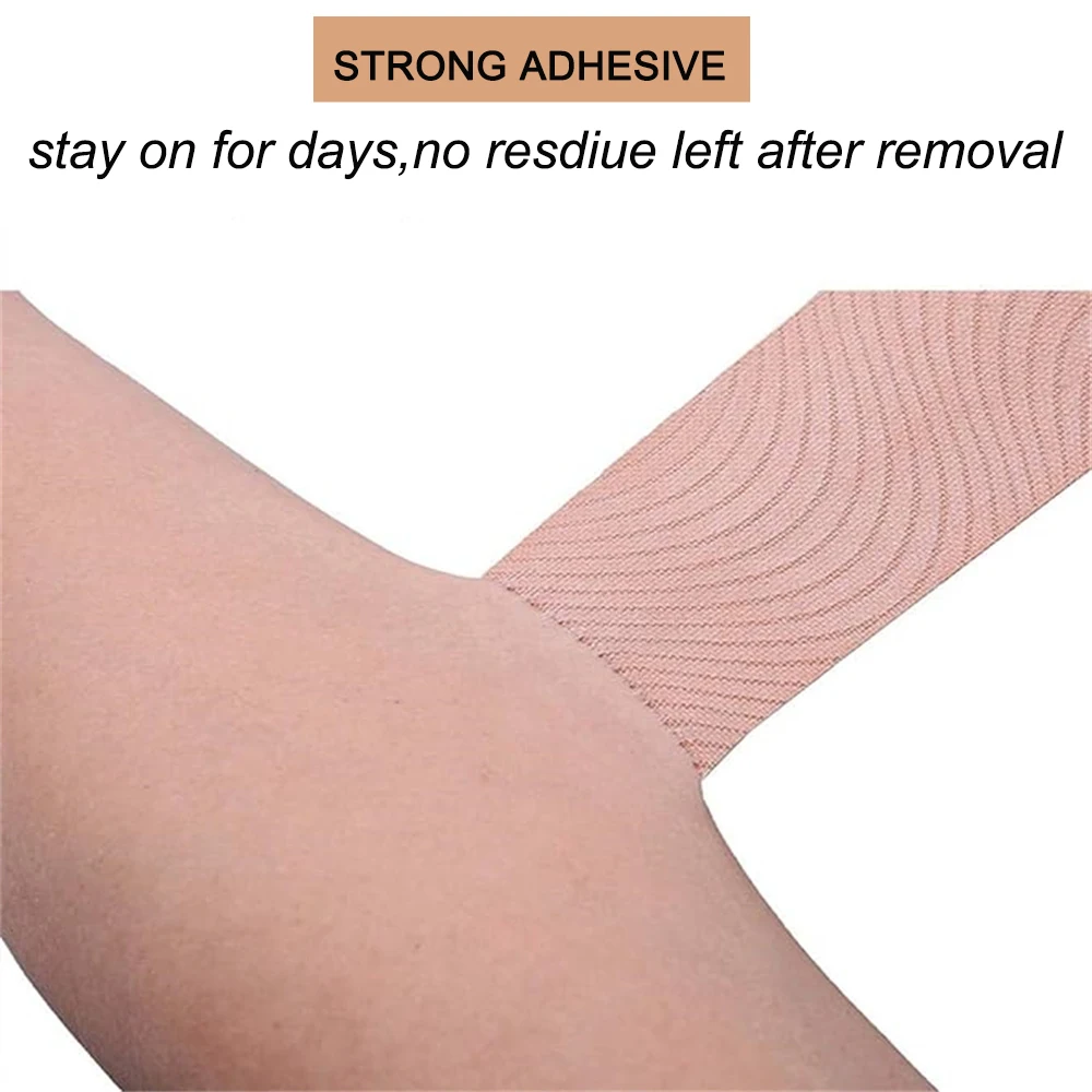 2 Rolls Kinesiology Tape Stickers For Physical Therapy Athletes Waterproof Elastic Adhesive Sports Tape Compression Bandage