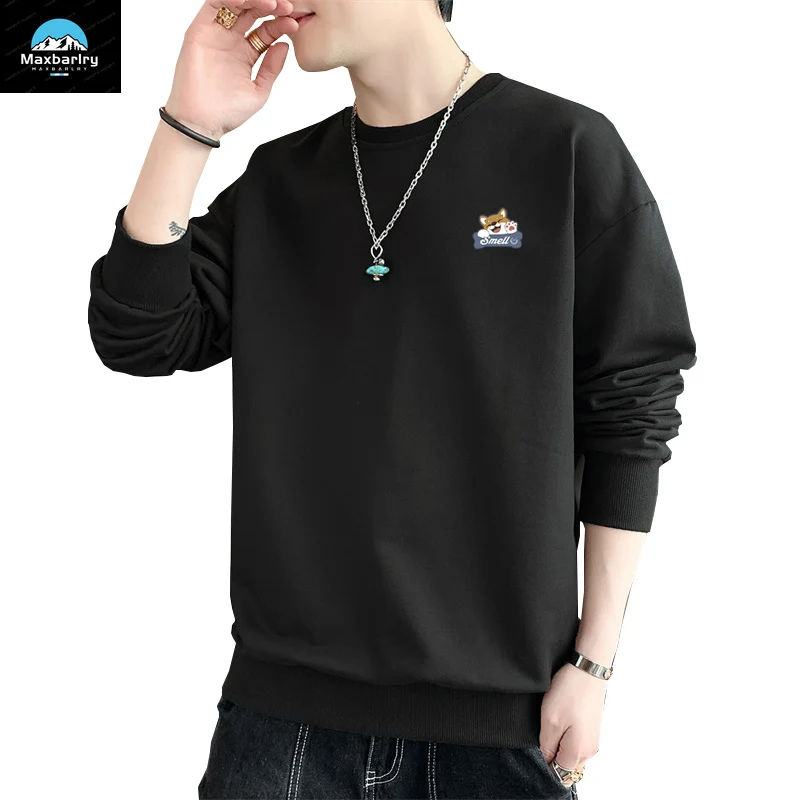 

Men's Sports Shirt Spring and Autumn Trendy Street Print Round Neck Hoodie Loose Plus Size M-4XL Men's Clothing New Style
