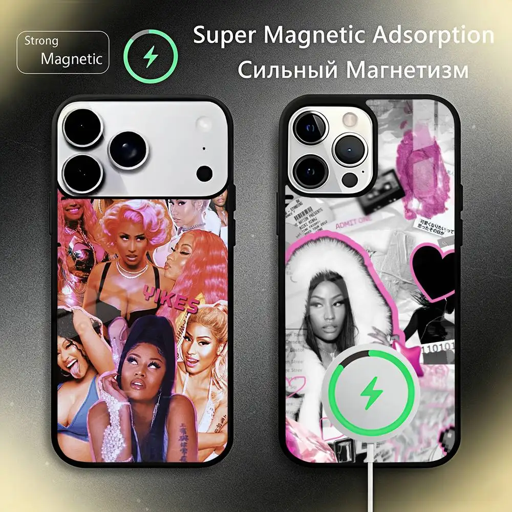 

Friday N-Nicki M-Minaj Phone Case For iPhone17,16,15,14,13,12,11 Plus,Pro Max, New Magnetic Wireless Charging