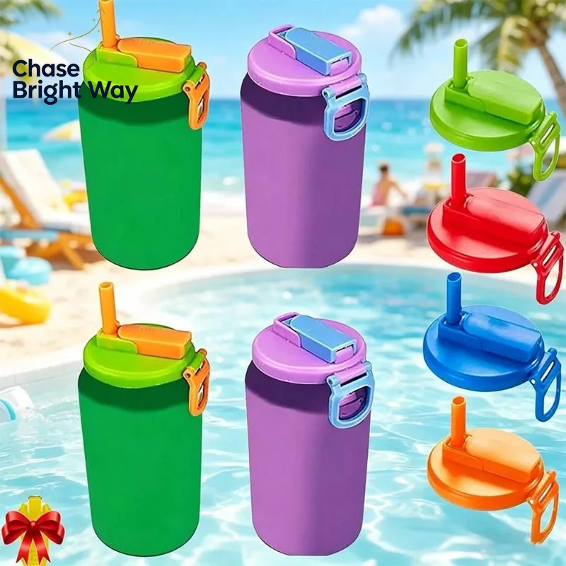 Food Safe Reusable Soft Drink Can Lids Leak Proof Silicone Covers for Soda Juices Outdoor Picnic Daily Use