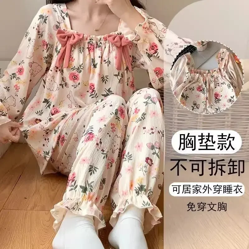 

Nightgowns Women's Clothing Homewear Autumn Spring New Thin Sweet Comfort Casual Simplicity Wearable Breathable Stylish Loose