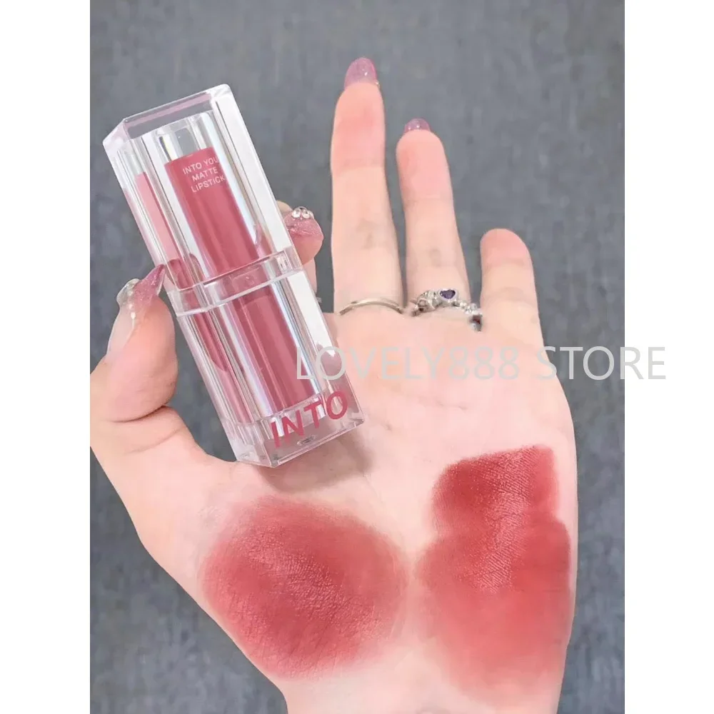 INTO YOU Velvet Nude Lipstick Matte Waterproof Red Makeup Long Lasting Profissional Korean Makeup Cosmetics  Lip Gloss Lip Mud