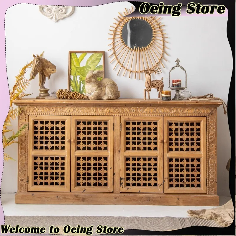 

Open Vintage Living Room Cabinets Standing Floor Corner Organizer Cabinet Display Craft Mueble Recibidor Entrada Home Furniture