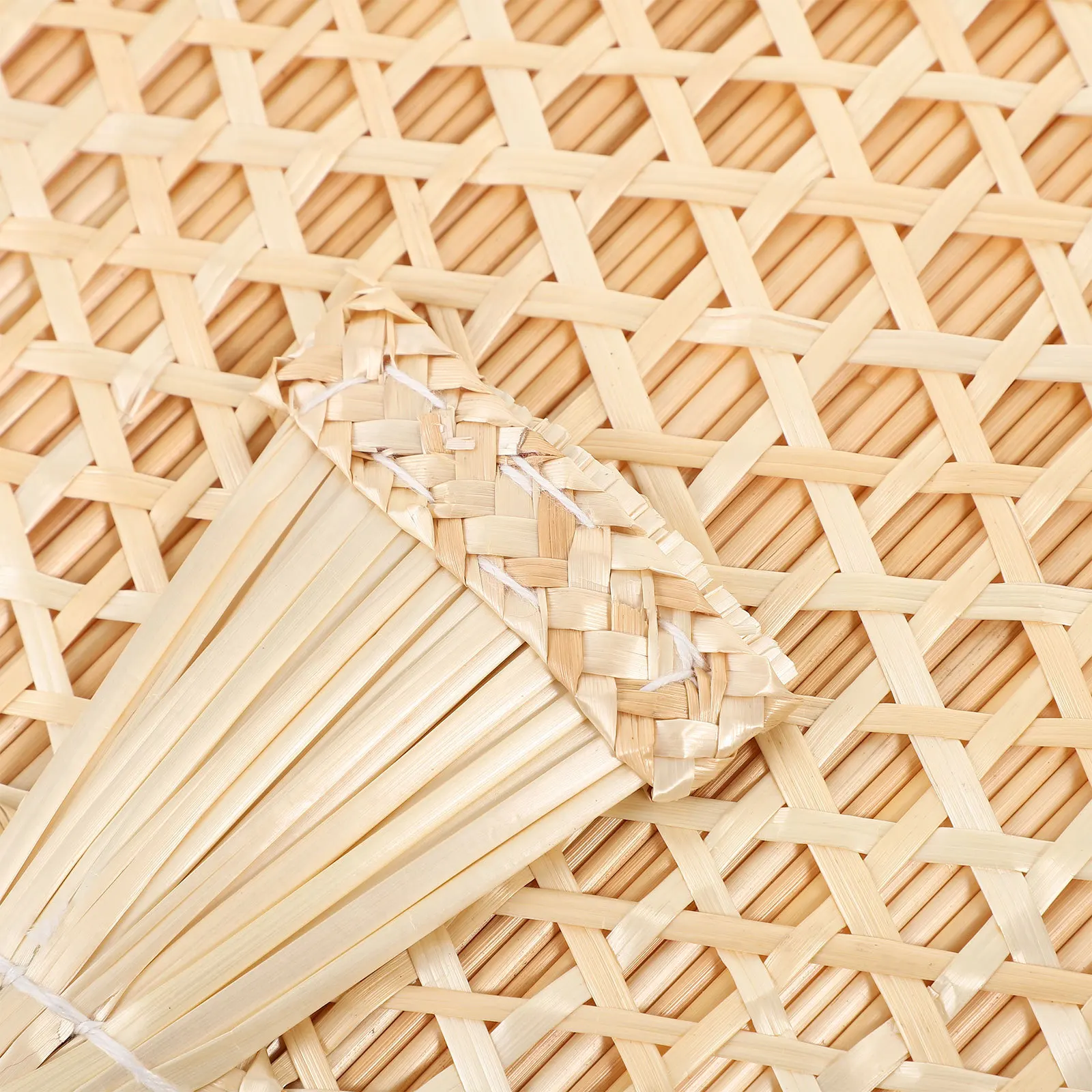 1Pcs Creative PU Fan Sturdy Lightweight Woven Fan for Home Wall Decoration Summer Outdoor Festival Accessory