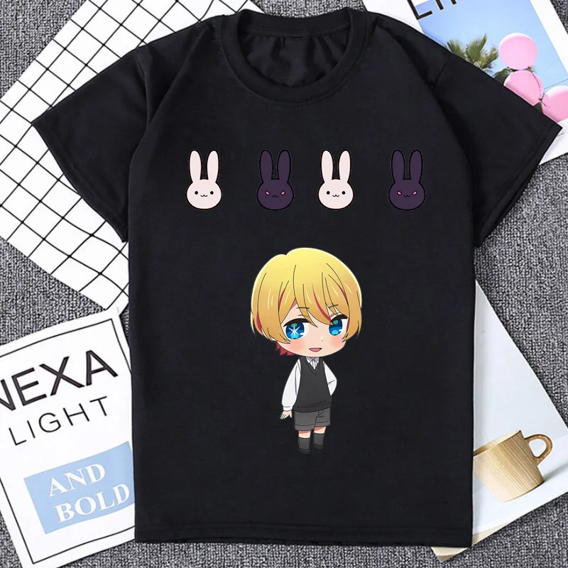 Harajuku Style Oshi No Ko T-shirt Women Fashion Short Sleeve Tshirt Japan Anime Otaku Acg Print T Shirt Loose Summer Clothes y2k