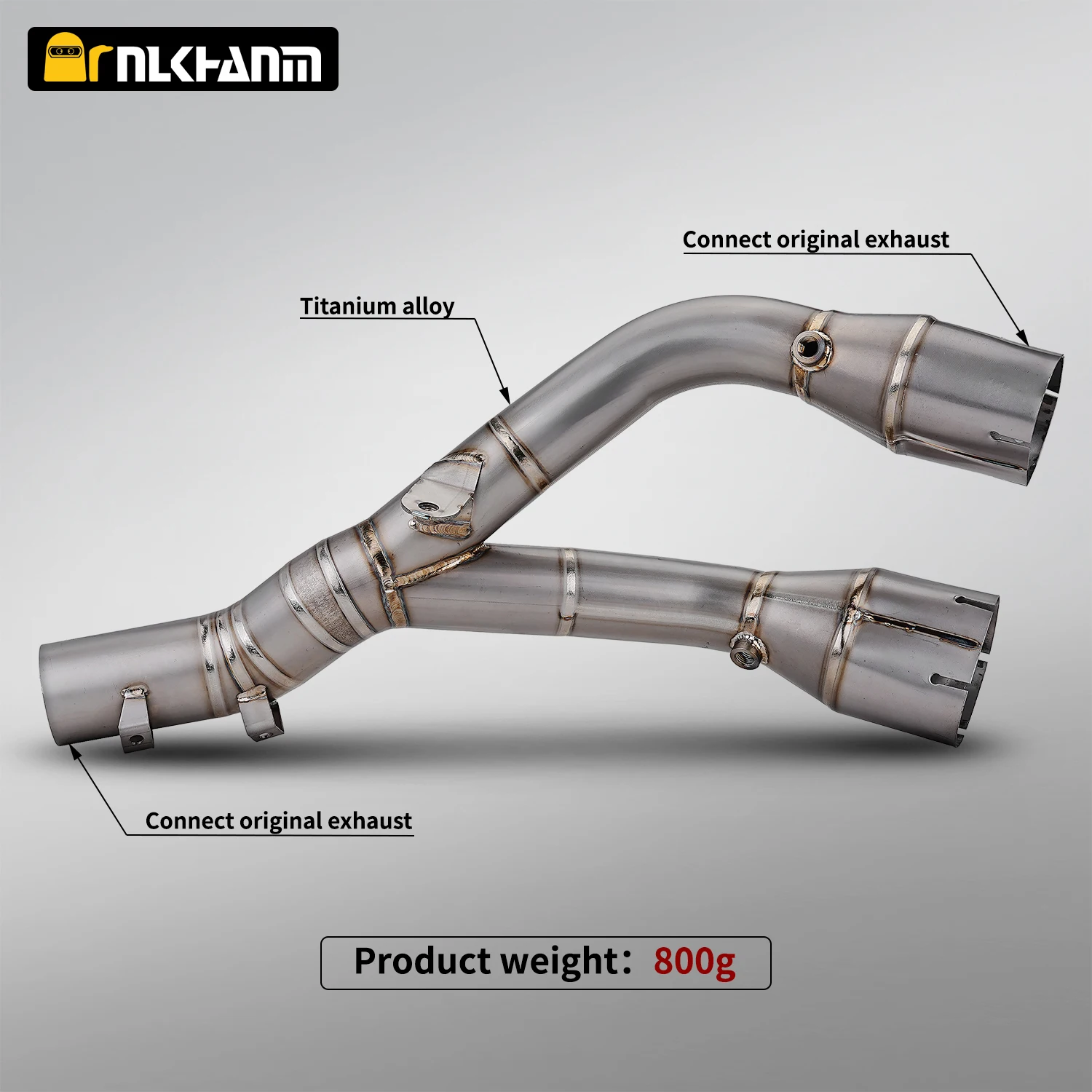 For S1000XR 2020-2023 Motorcycle Exhaust System Modification Ti.Alloy Mid Link for S1000XR 2020-2023