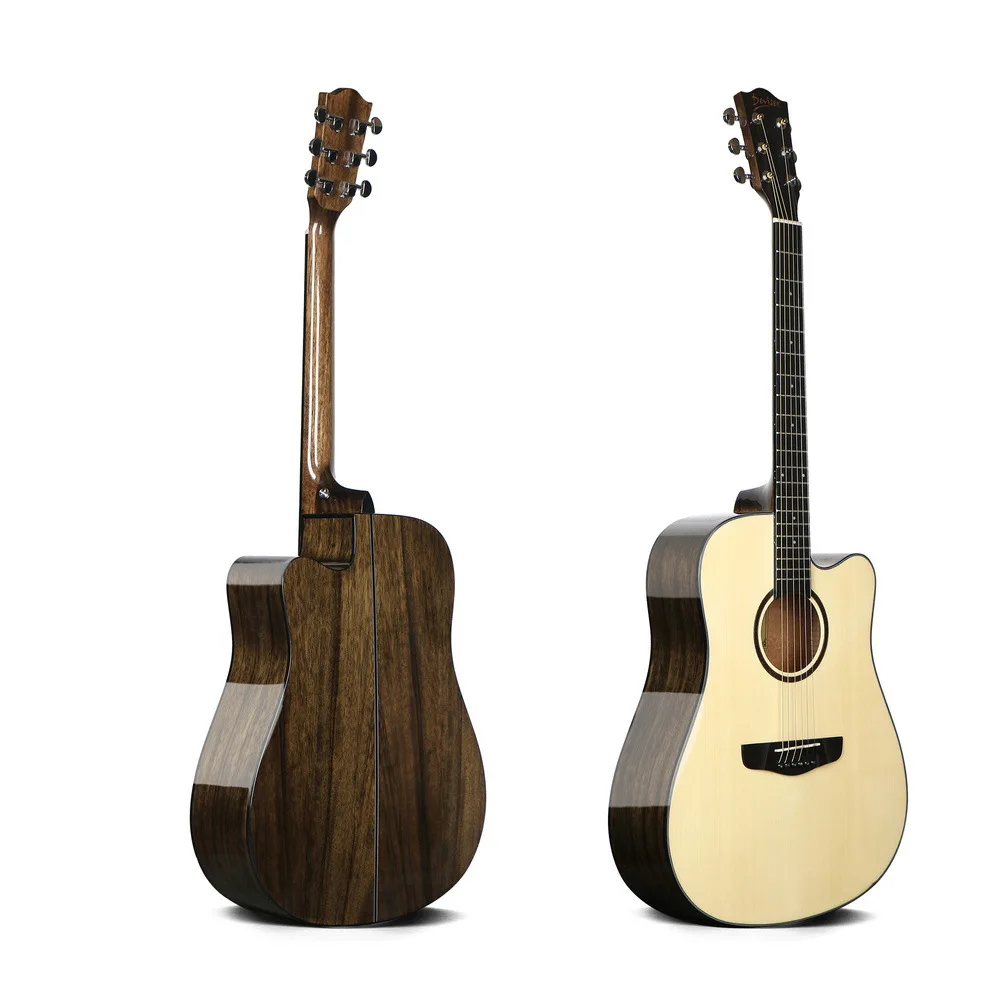 Guitar Acoustic Spurce Dalbergia Electric Steel-String 40 41 Inches Highgloss Guitarra 6 Strings Folk Pop Install Pickup