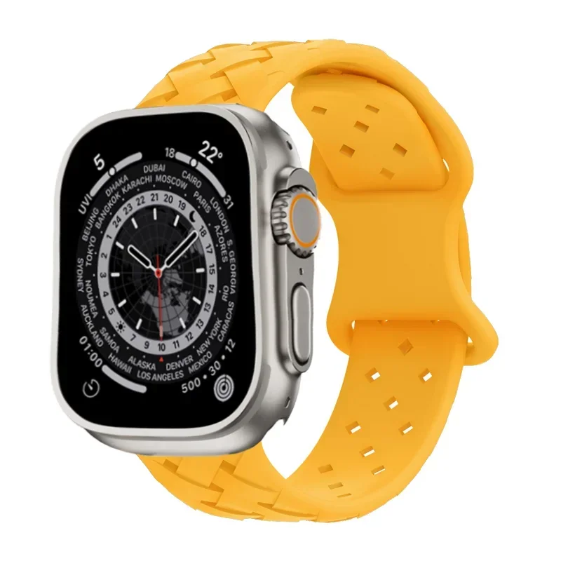 Силиконовый ремешок для Apple Watch 10 46 мм 42 мм Спортивный ремешок для Iwatch Series 9 8 7 6 5 4 3 2 1 49 мм 45 мм 44 мм 41 мм 38 мм Браслет