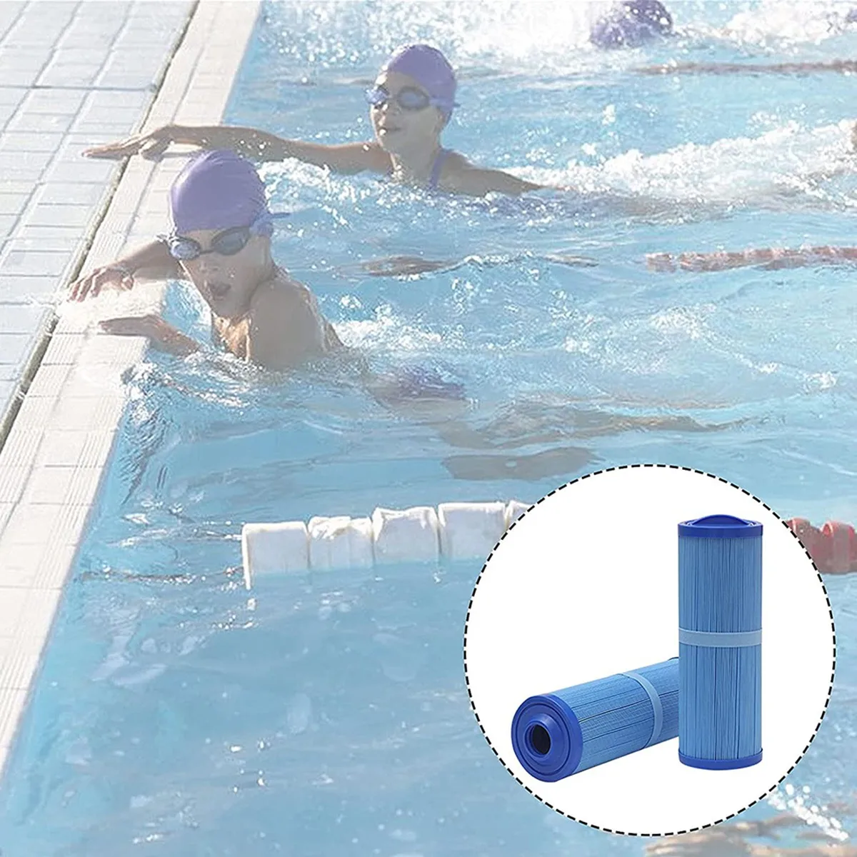 CYCLI-Spa Filter 2 Inch Female SAE Threaded For PWW50L U-Nicel 4CH-949,Filbur FC-0172,SD-01143,For Hot Tub Filter 817-4050,Etc
