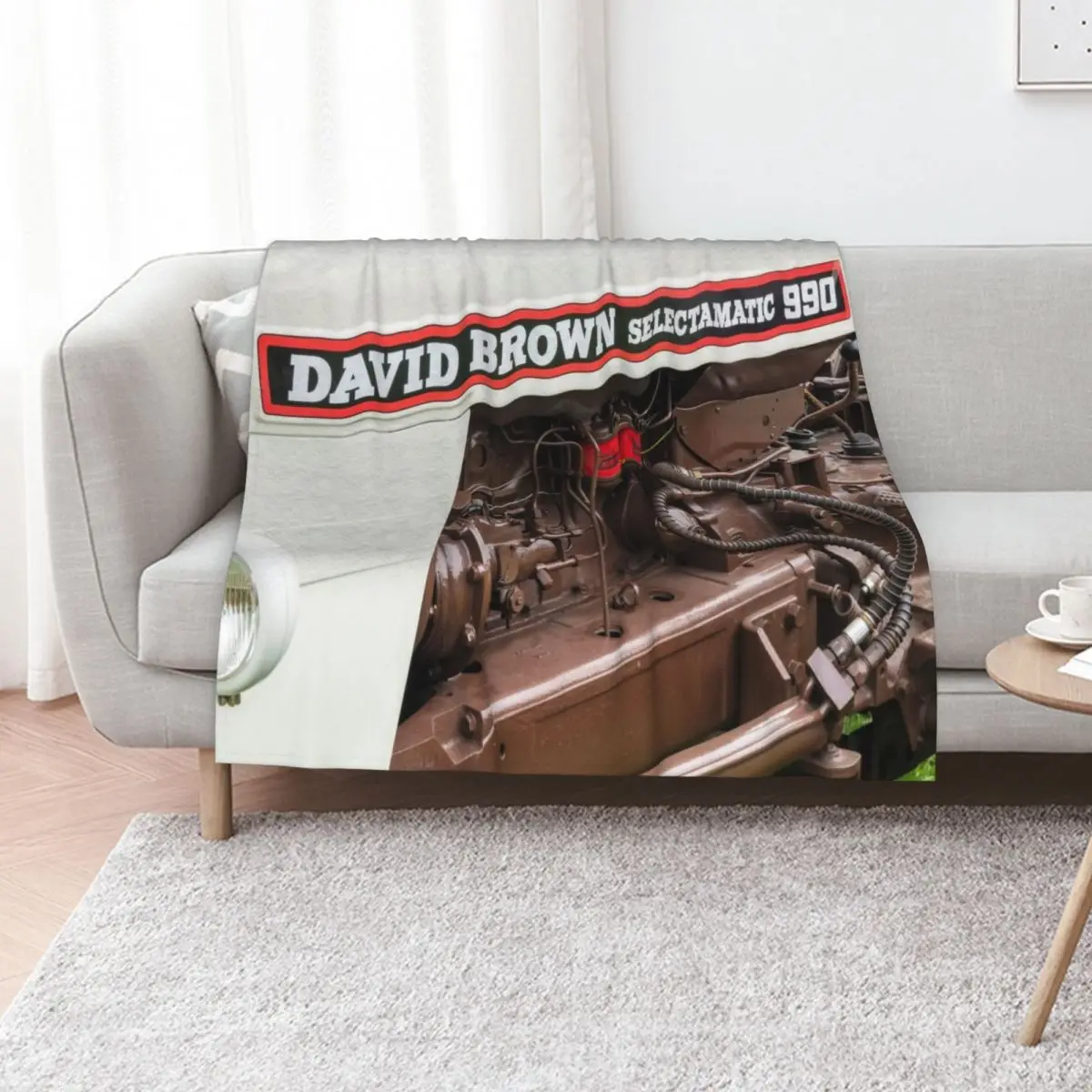 Vintage David Brown 990 Tractor Throw Blanket heavy to sleep Sofa Large halloween Luxury Designer Winter beds Blankets