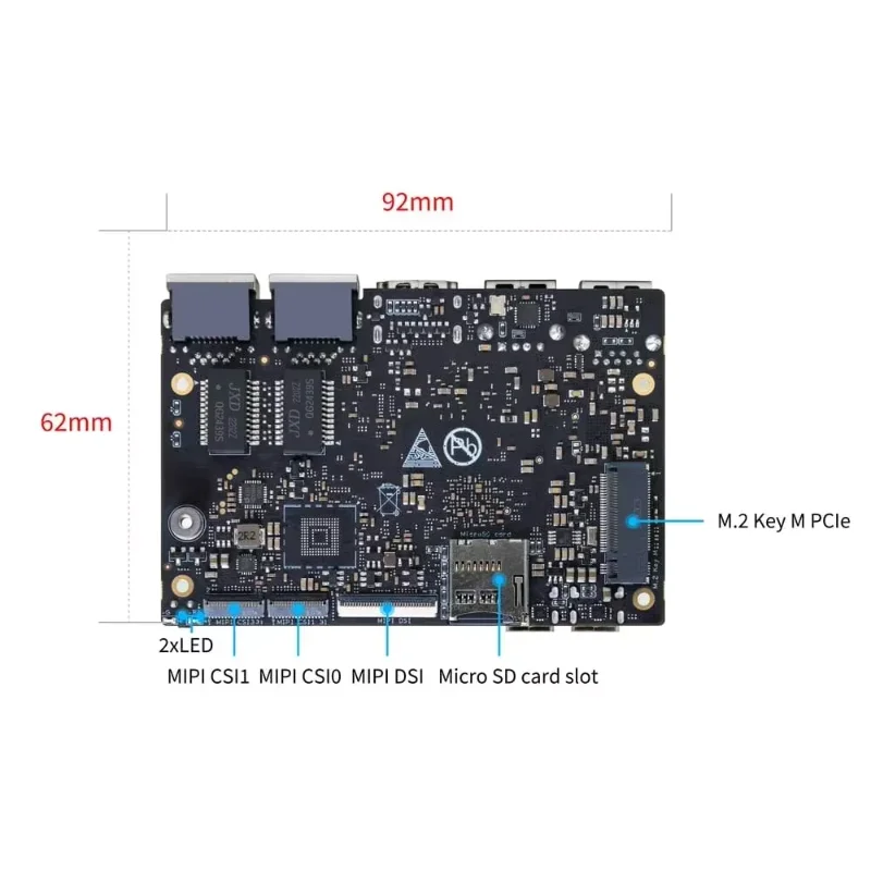 Banana Pi BPI-M5 Pro RK3576 8GB DDR4 64GB EMMC Edge Computing Box | NAS Multi-Functional Gateway Supports DeepSeek AI