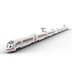 10876PCS New MOC - ICE 3 / Br 406 car Passenger Train Sets fit MOC-38302 German train city Model Building Blocks Toy Gift kid