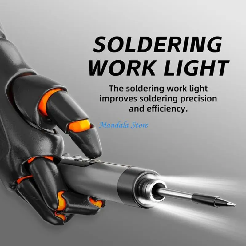 U2JC Coppers Base Soldering Iron Tip Interchangeable Design 15s Heating Efficient Work