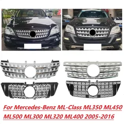 Front Bumper Modification Grille for Mercedes-Benz ML-Class W164 W166 ML350 ML450 ML500 ML300 ML320 ML400 2005-2016