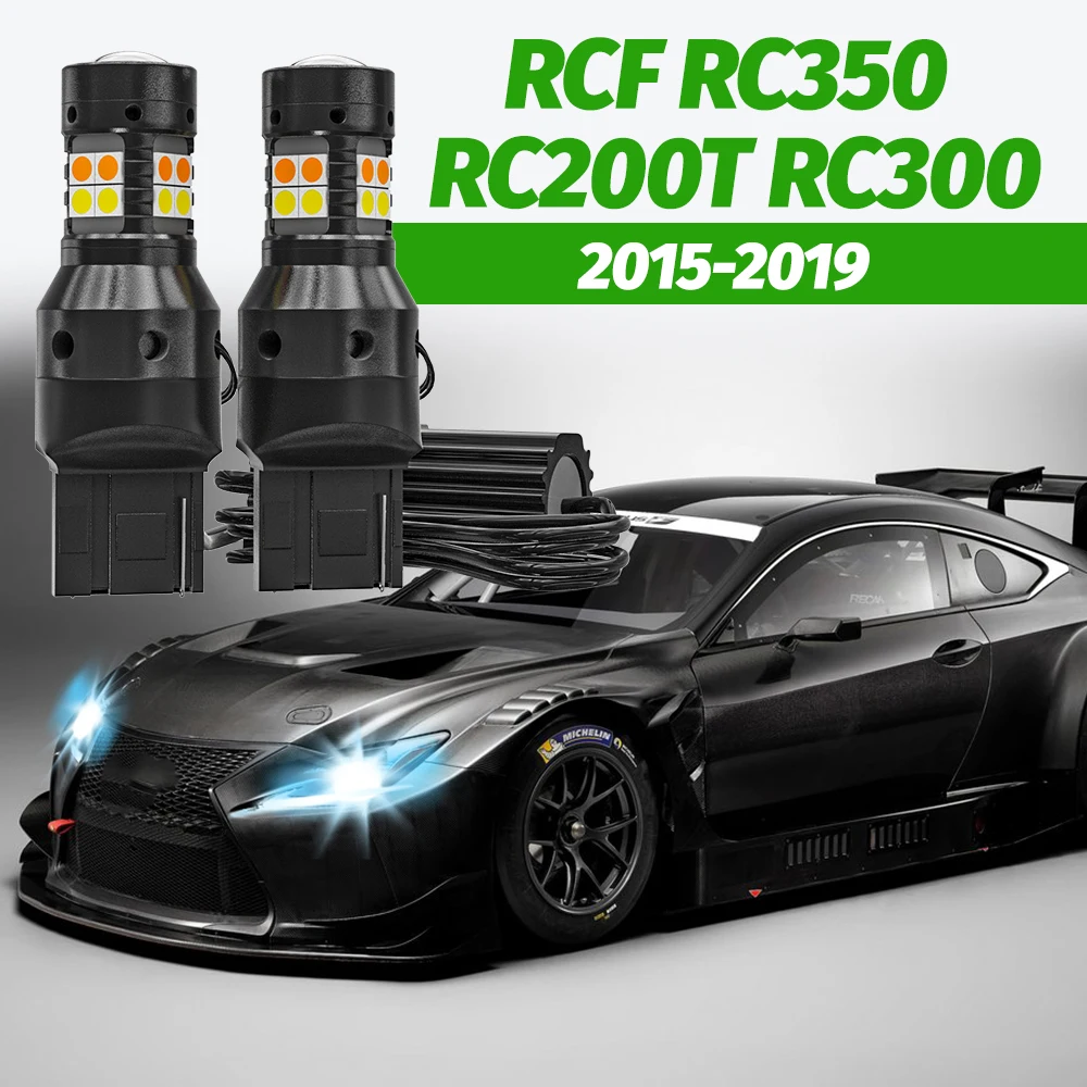 2 Stück Dual-Mode-Blinker + Tagfahrlicht-Zubehör LED DRL für Lexus RC F RC350 RC200T RC300 2015-2019 2016 2017 2018