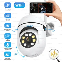 Telecamere di sorveglianza con telecamera IP WiFi 3MP Full Color Night Vision Security CCTV Outdoor Waterproof 4X Zoom Monitor Auto Tracking