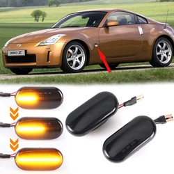 LED Dynamic Side Marker Turn Signal Light For Nissan 350Z Z33 Frontier D40 Cube Z11 Latio C11 Xterra Versa March Pathfinder R51