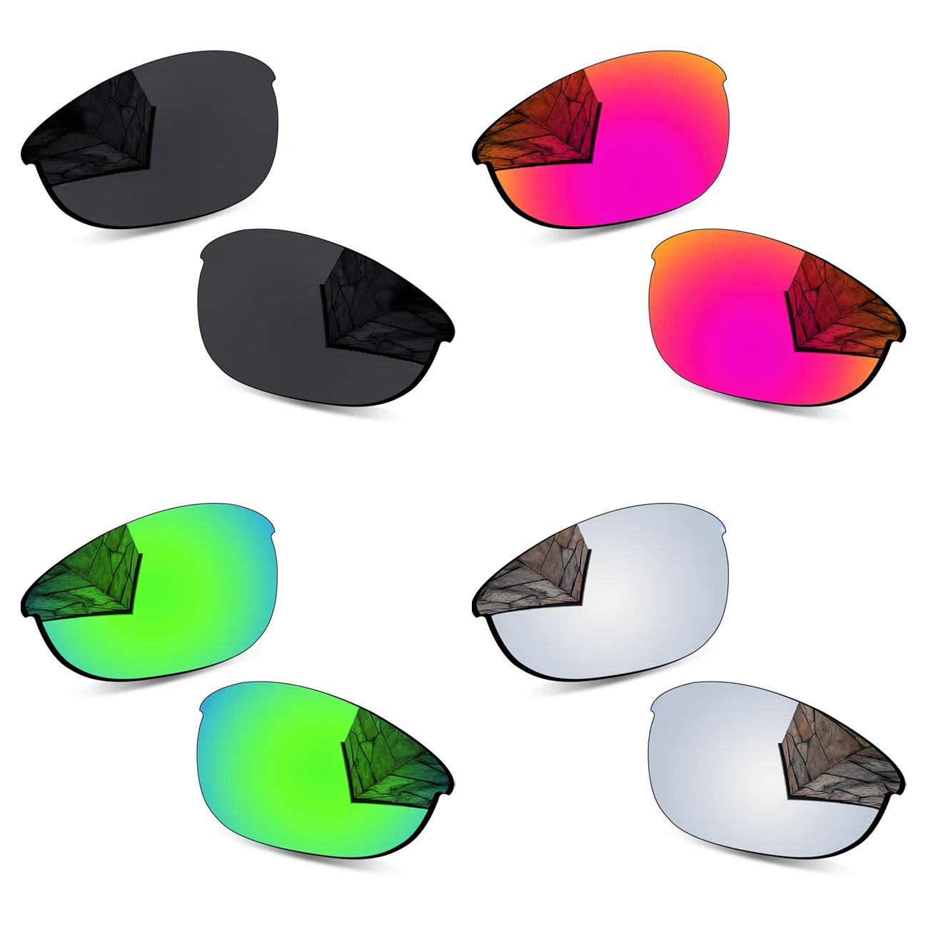 

Thickness of 1.5MM Polarized Replacement Lenses for Oakley Half Jacket Sunglasses-Multi Colors