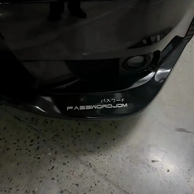 الجبهة مجرفة ملصق مائي PASSWORDJDM مصباح الحاجب الخلفي ديكور السيارات حافة ملصق تحدها شخصية للسيارات اليابانية #4