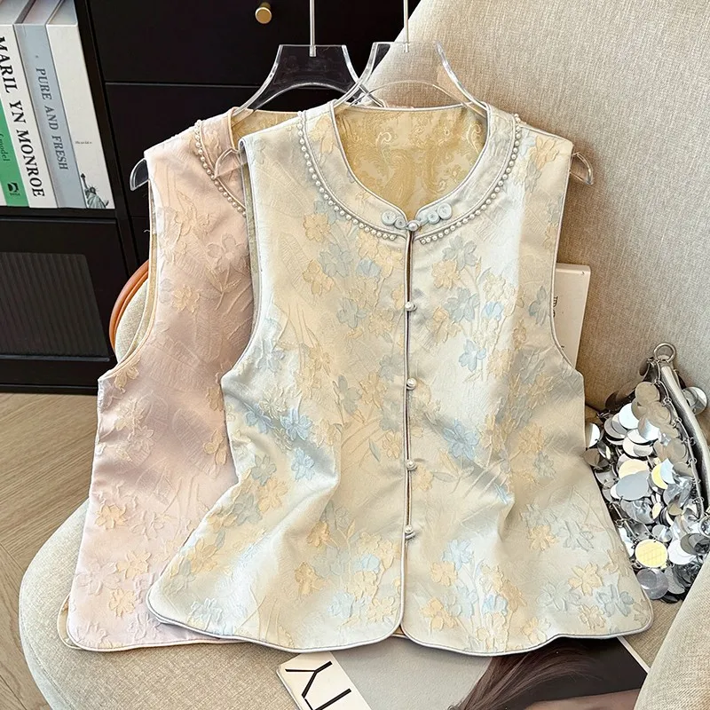 

Женский топ для похудения больших размеров, весна-осень, новый жилет в национальном стиле, Jaet, верхняя одежда для девочек, круглая Ne