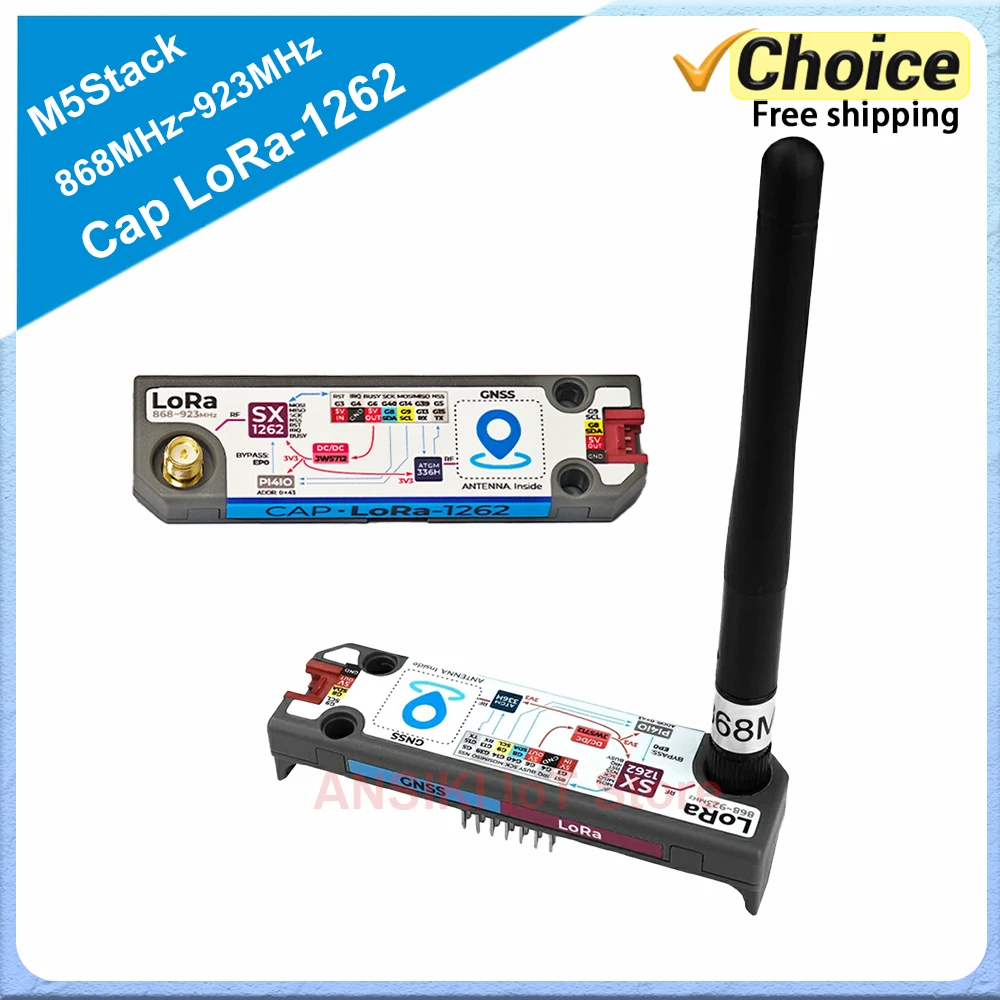 

M5Stack Cap LoRa-1262 LoRa SX1262+GNSS GPS ATGM336H for Cardputer-ADV Expansion Module