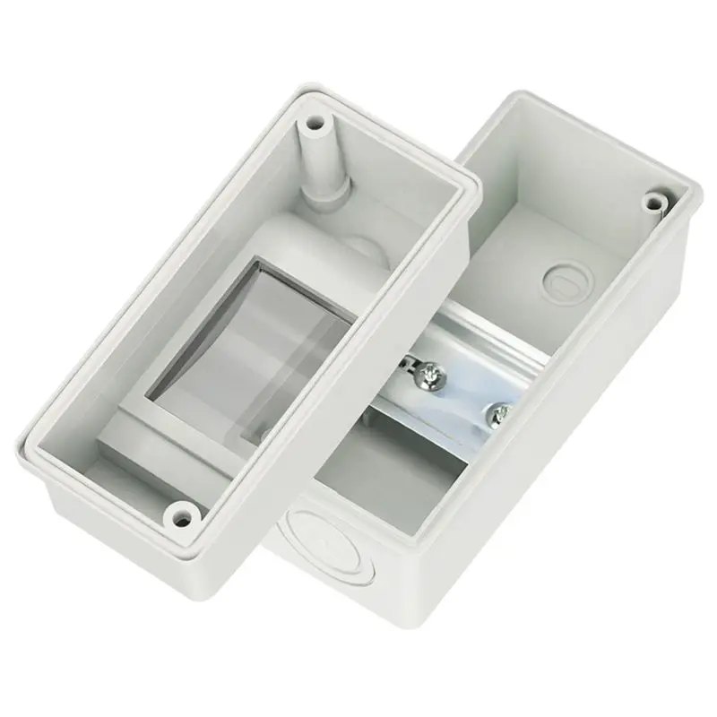 HT-2 IP65 Waterproof Distribution Breaker Box Panel Installation 2 WAY PC Outdoor Electrical MCB Solar Junction Box