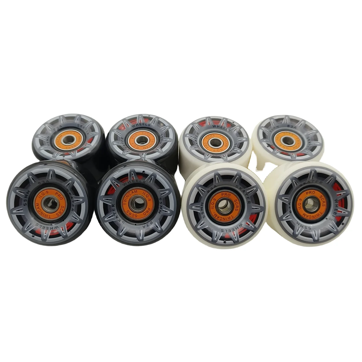 Rueda de tabla de skate con rodamientos, 55x35mm, 55mm, 83a, Envío Gratis