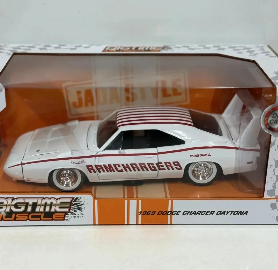 Jada 1:24 1969 Dodge Charger DAYTONA High Simulation Alloy Car Model Collectible Toy Gift Souvenir Display Ornament