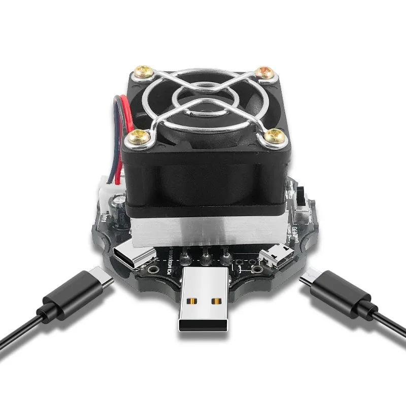 65W USB DC electronic Load resistor Discharge battery test capacity aging charger power bank adjustable current voltage