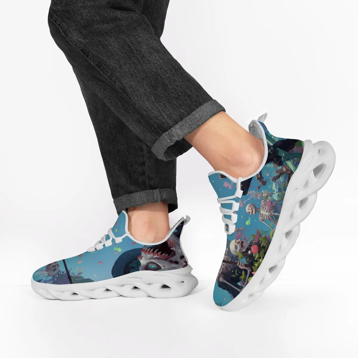 أحذية رياضية جديدة للأطفال أحذية كاجوال قابلة للتنفس من الأسفل أحذية تنس للرجال أحذية رياضية عصرية من القطيفة #5