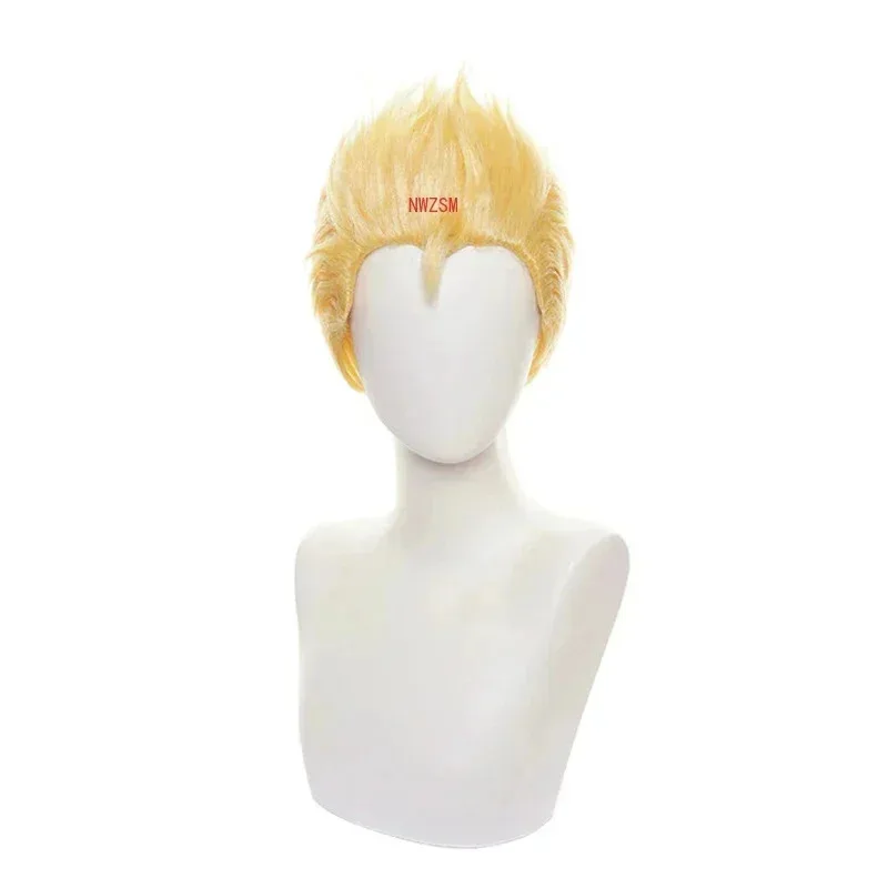 

Hanagaki Takemichi Golden Short Wig Cosplay Costume Tokyo Revengers Heat Resistant Synthetic Hair Carnival Party Wigs