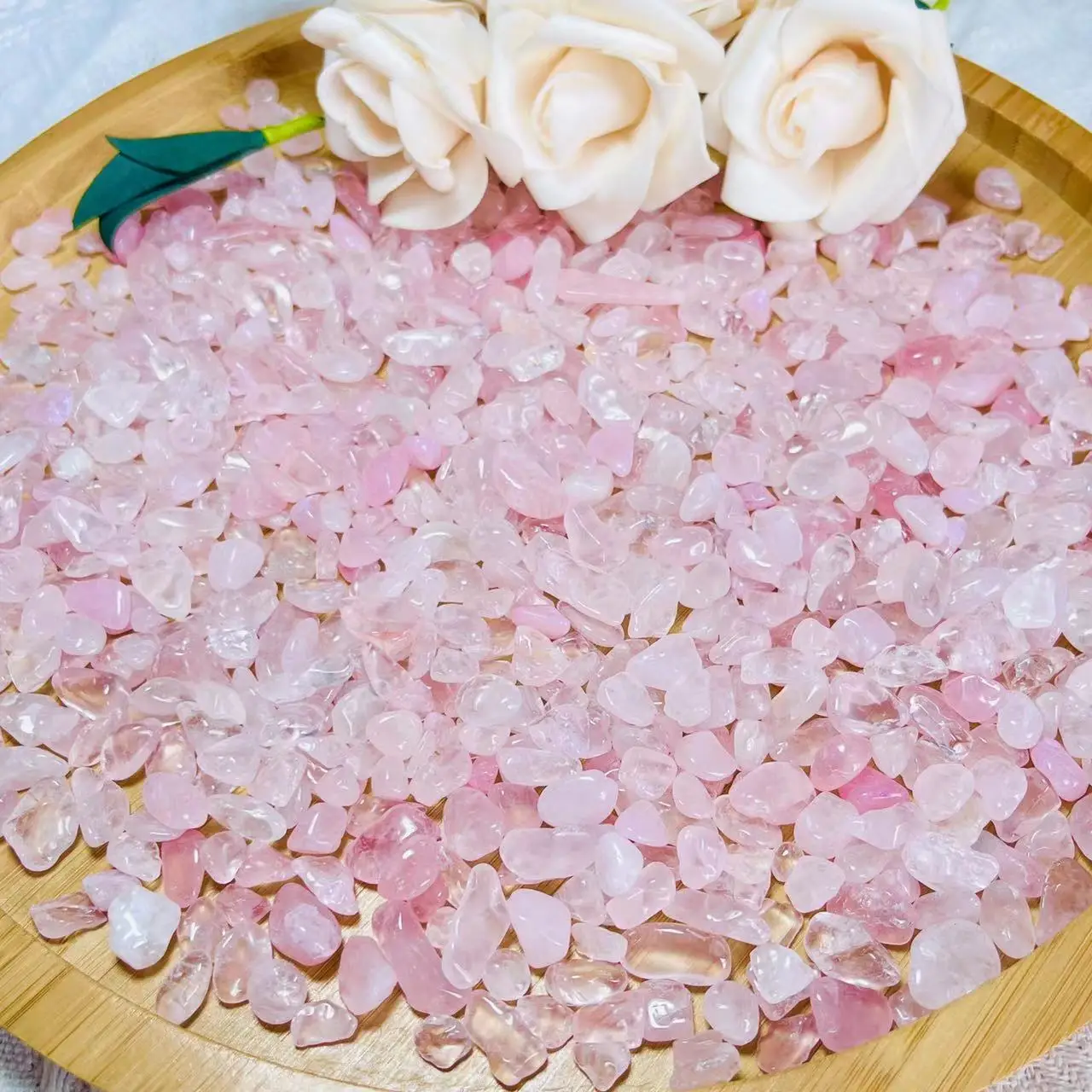 

Wholesale High Quality Natural Rose Quartz Chip Gravel for Decoration