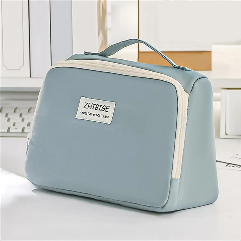 Storage Bag with 9 Layers Large Capacity Pencil Case Minimalist Storage Bag Makeup Bag Student Stationery Storage Portable Gifts