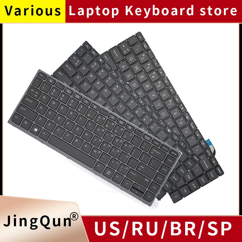 Replacement US/RU Russian Backlit Keyboard For HP ZBook Studio G3 G4 G5 G7 G8 Notebook PC keyboard