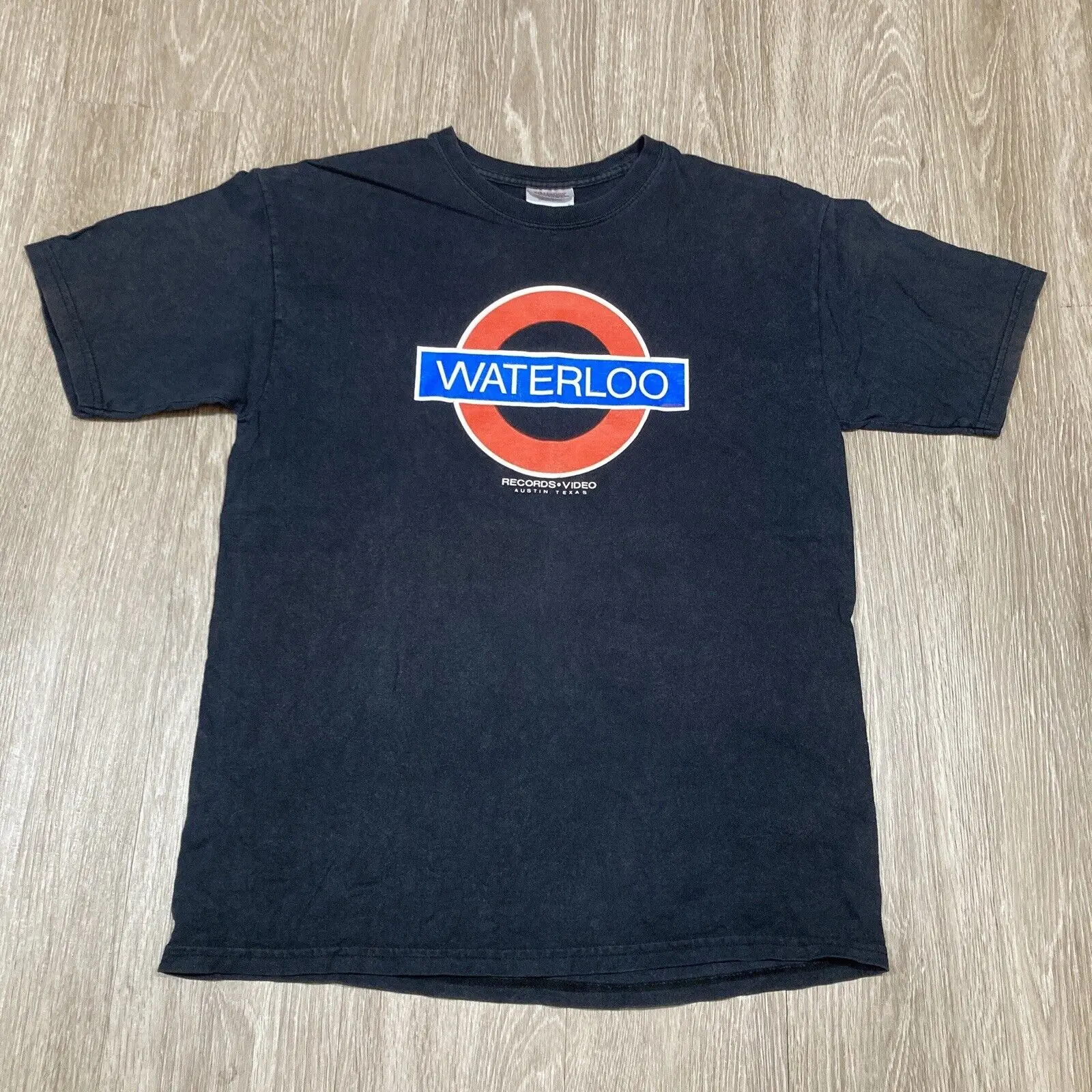 Waterloo Records Shirt M Vintage 00s Band Concert Tour Album Grunge Y2k Tee