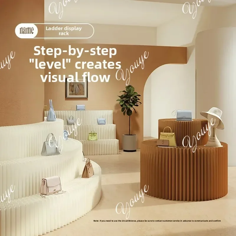 P C63 Display Stand Decoration Booth Nakajima Display Cabinet Flow Table Exhibition Multi-layer Display Rack Foldable