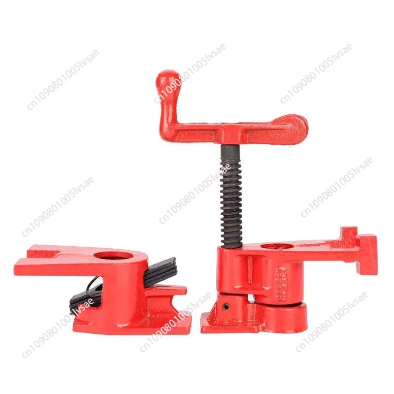 Woodworking jigsaw clamp water pipe clamp 4 sets of vertical bracket water pipe  fixation