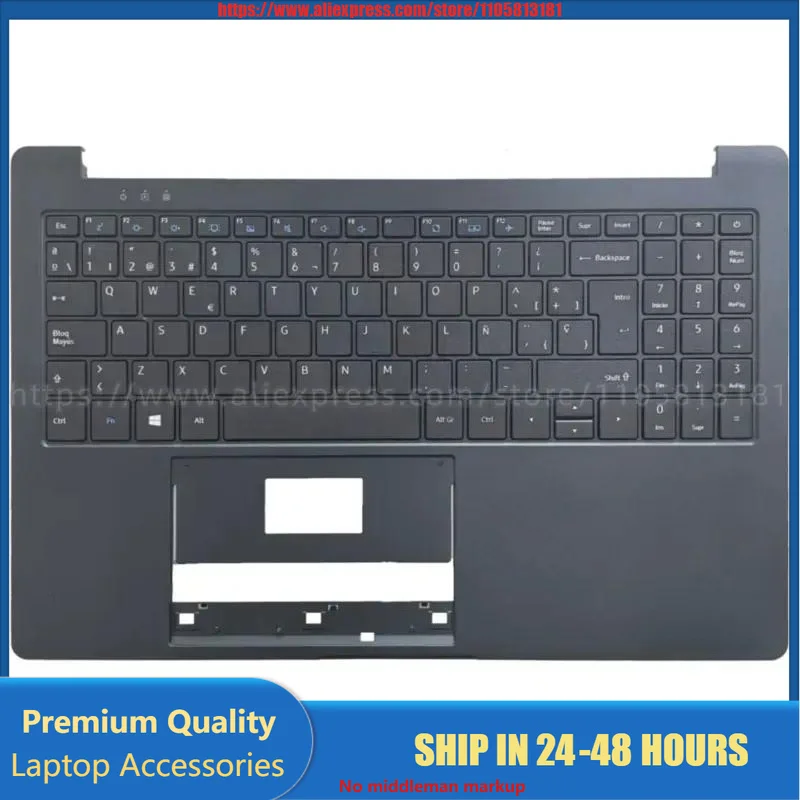 For Toshiba Dynabook Pro C50-J C50-H C50-E Laptop Case With Keyboard Assembly Spanish Layout Top Cover Palmrest Replacement