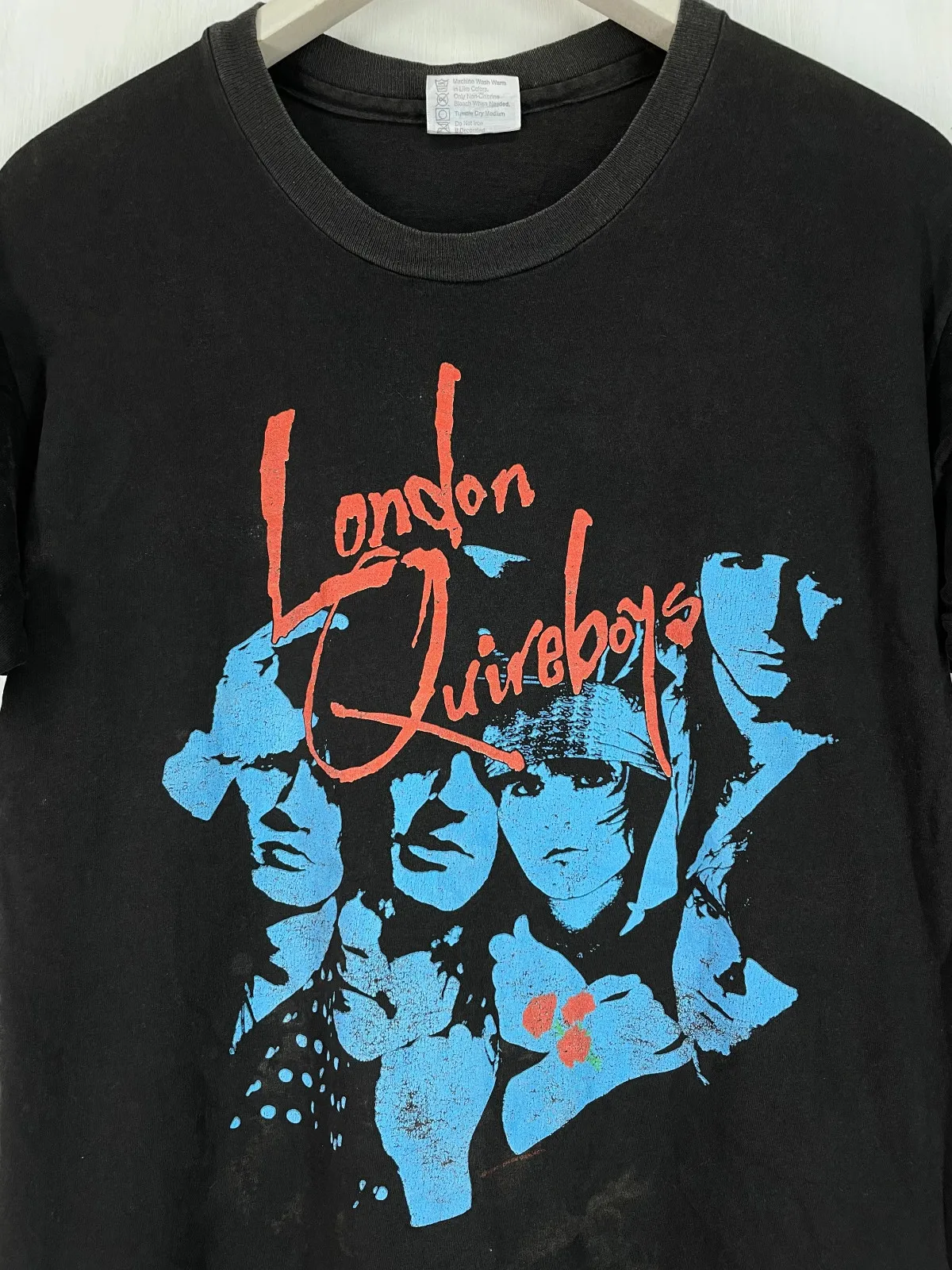 Vintage 90s London Quireboys the American Tour Black Size S-2345XL Shirt AL604