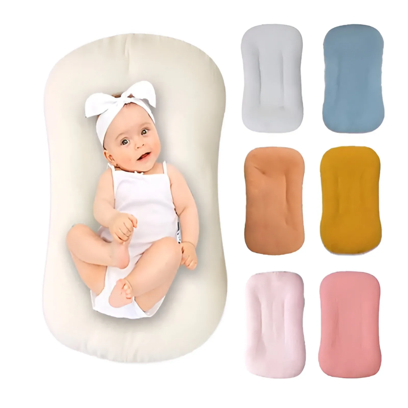 Newborn Baby Diaper Changing Pad Soft Stretchy Muslin Breathable Cover Change Table Cover For Lounger Cover Baby Lounger Cover