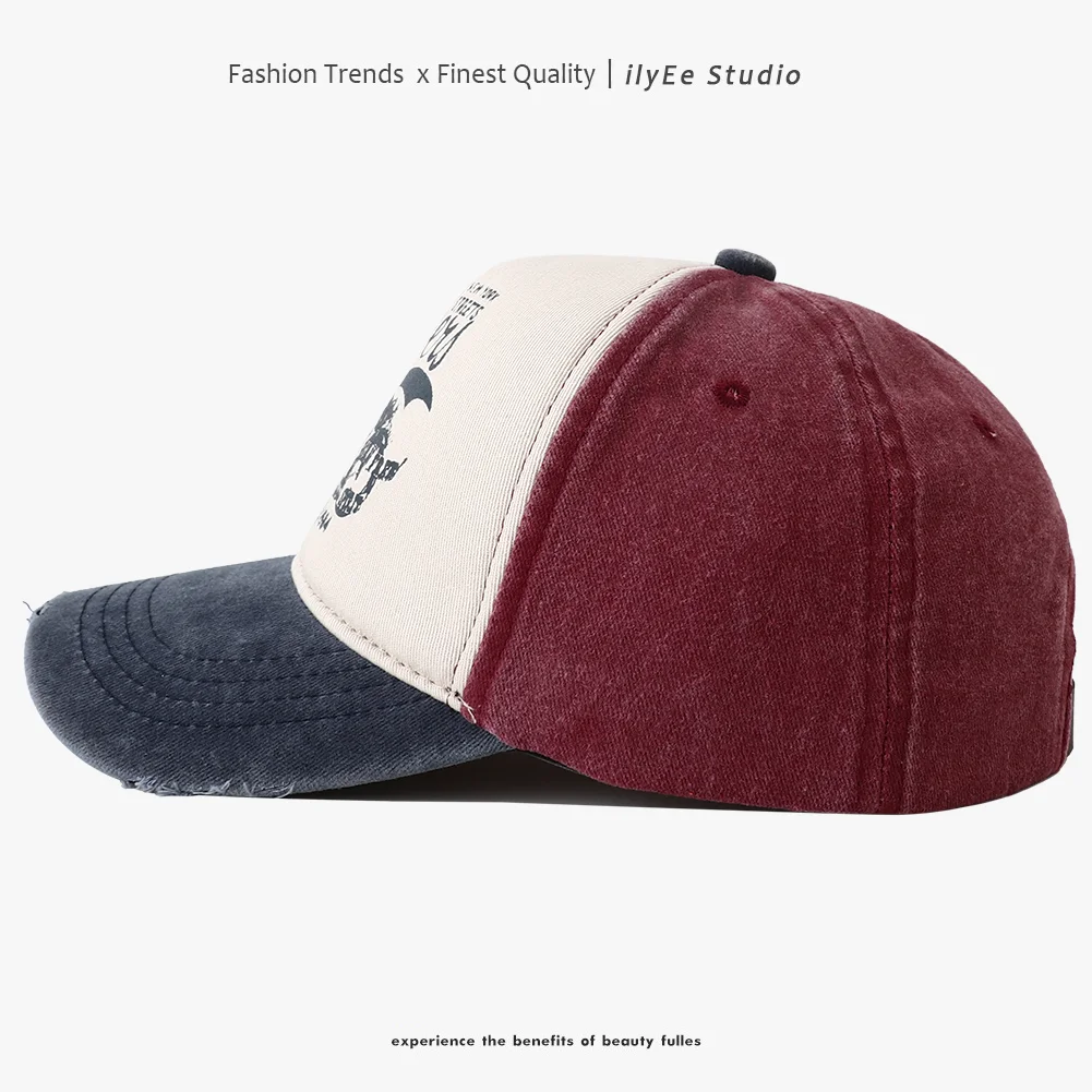 جديد غسلها قيعة بيسبول صغيرة للنساء الرجال قابل للتعديل قبعات ترد لمكانها دراجة نارية طباعة الهيب هوب أبي قبعة الرجال قبعة الصيف #4