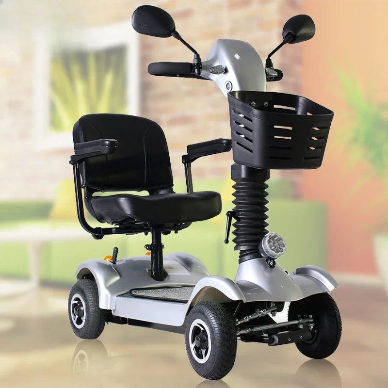 

The elderly scooter, folding four-wheeler disabled electric car battery car