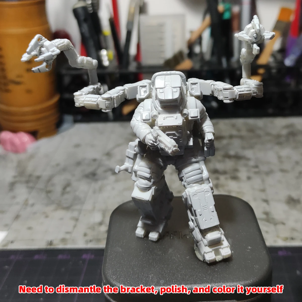 1/35 1/48 1/60 1/72 1/100 1/144 Modellbausatz 3D Harz Miniatur Soldatenfiguren Diorama Unbemalte Exosuit Mecha Humanoid DIY – Detail 5