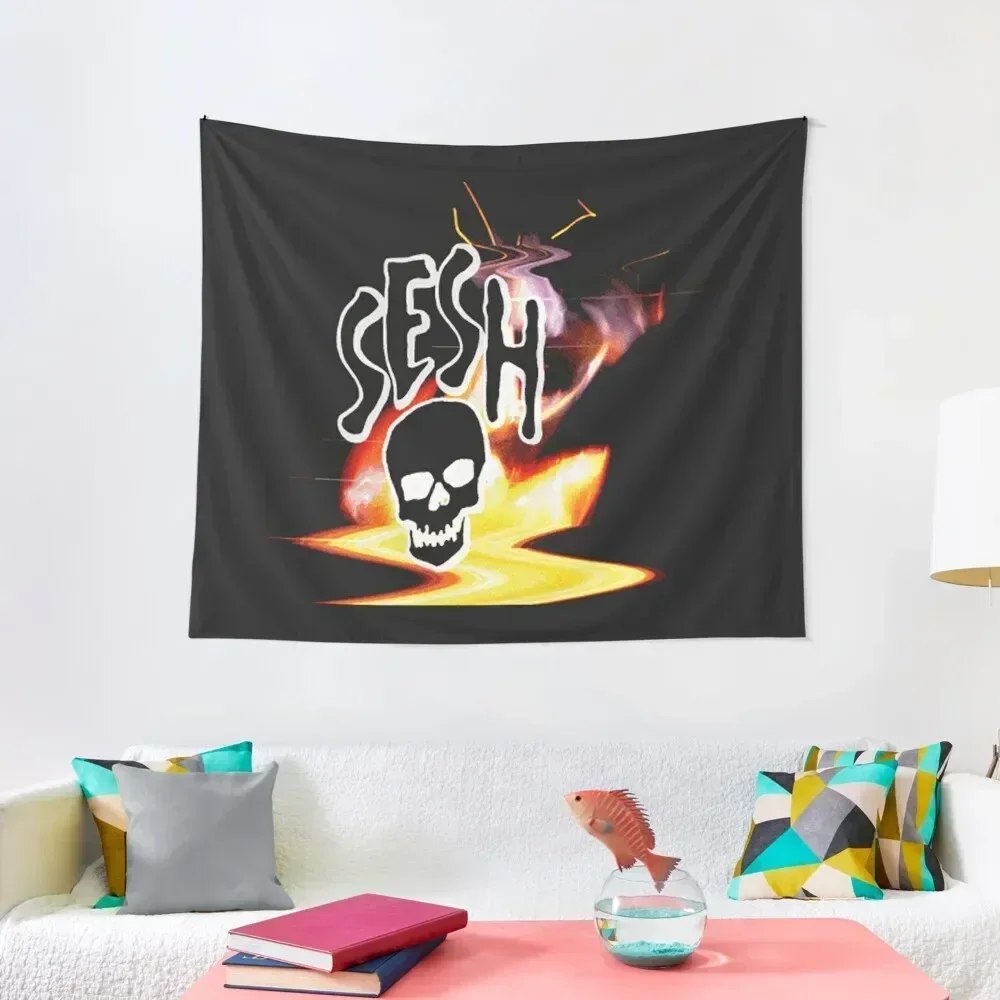 SESH FIRE GLITCH Tapestry Decoration Room Wall Decor Bedroom Decoration Bed Room Decoration Tapestry