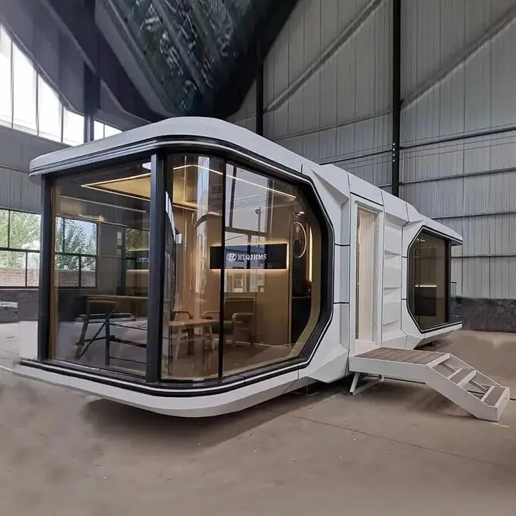 Pod Space Room Space Capsule Mobile Home Gigh-End Hotel Smart Star Room Cruiser Style Hotel Capsule cabin Villa