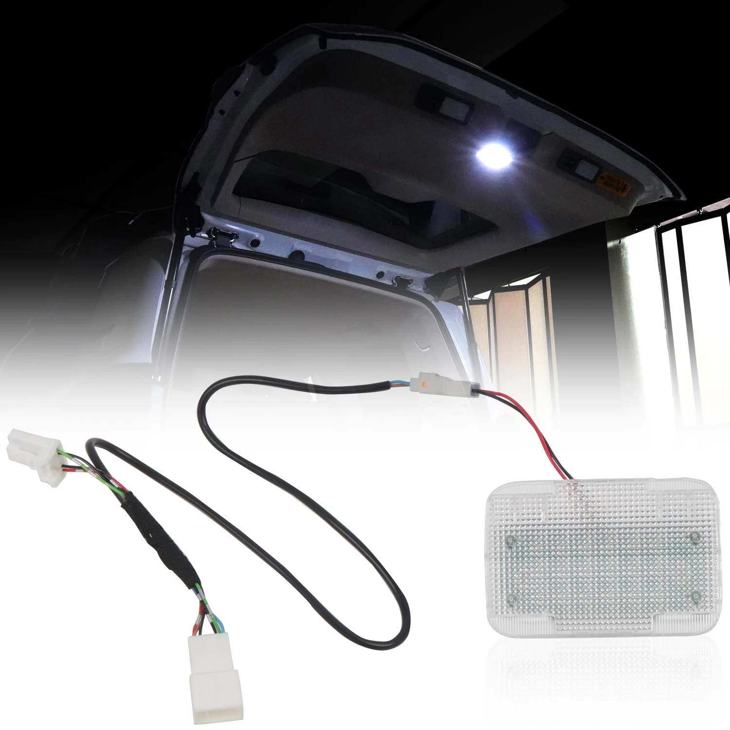For Toyota Land Cruiser 300 LC300 2022-2025 Rear Door Hatch LED Lights Trunk Top Lamp Tailgate Lights Suitcase Tail Light