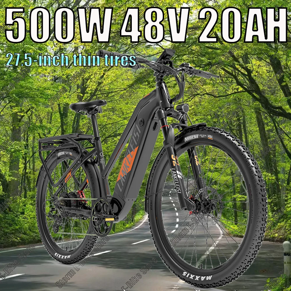 Mountain City  MX600Pro 500W Powerful Motor 48V 20AH Lithium Battery Assisted E-Bike 40KM/H Adult  Bike